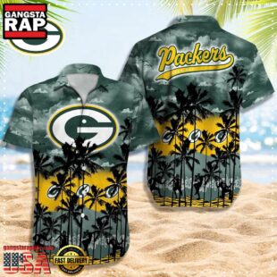 NFL Green Bay Packers Retro Aloha Shirts