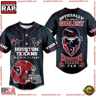 NFL Houston Texans Officially The World Coolest Baseball Jersey