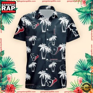 NFL Houston Texans Palm Tree Pattern Hawaii Shirt Gift For Fans