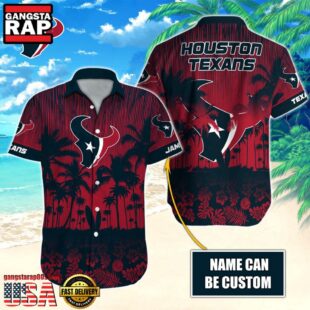 NFL Houston Texans Vintage Style Custom Aloha Shirts