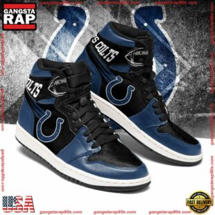 NFL Indianapolis Colts Football Logo Team Air Jordan 1 Hightop Shoes Sneakers