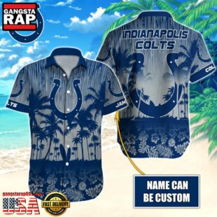 NFL Indianapolis Colts Vintage Style Custom Aloha Shirts