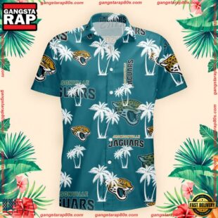 NFL Jacksonville Jaguars Palm Tree Pattern Hawaii Shirt Gift For Fans