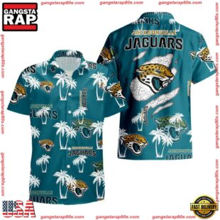 NFL Jacksonville Jaguars Palm Tree Pattern Hawaii Shirt Gift For Fans