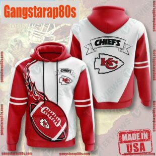 NFL Kansas City Chiefs All Over Print Unisex Hoodie And Sport Coat