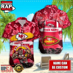 NFL Kansas City Chiefs Mascot Football Hawaiian Shirt