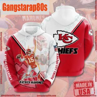 NFL Kansas City Chiefs Mens All Over Print Unisex Hoodies