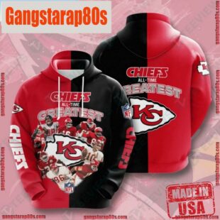 NFL Kansas City Chiefs Sports Zip Up Unisex Hoodie