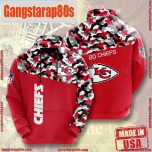 NFL Kansas City Chiefs Vintage Sports Unisex Hoodies All Over Print