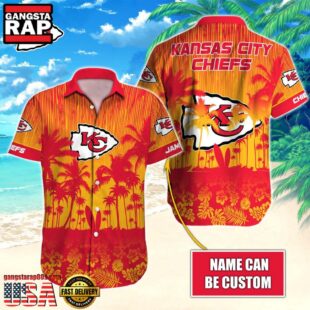 NFL Kansas City Chiefs Vintage Style Custom Aloha Shirts