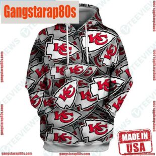 NFL Kansas City Chiefs White Arrowhead Barstool Sports Unisex Hoodie