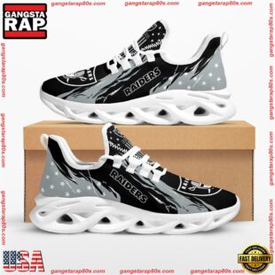 NFL Las Vegas Raiders Stars and Stripes M Soul Shoes