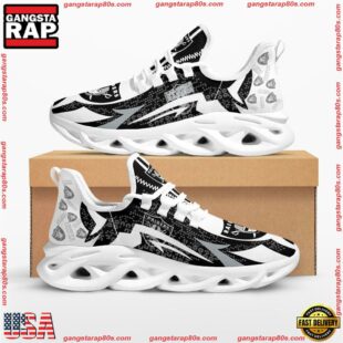 NFL Las Vegas Raiders Symbol Geometric Pattern Max Soul Shoes