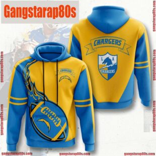 NFL Los Angeles Chargers All Over Print Unisex Hoodies