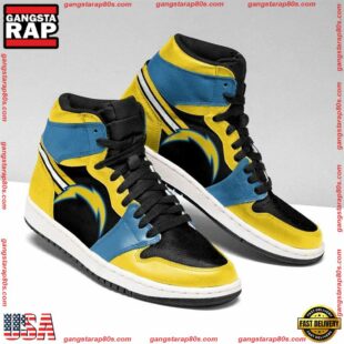 NFL Los Angeles Chargers Football Logo Team Air Jordan 1 Hightop Shoes Sneakers