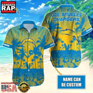 NFL Los Angeles Chargers Vintage Style Custom Aloha Shirts