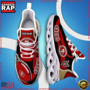 NFL Max Soul Shoes, Nfl San Francisco 49ers White C Shoes For Fans