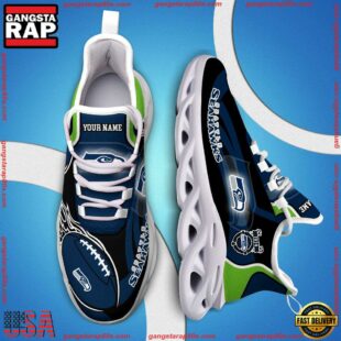 NFL Max Soul Shoes, Nfl Seattle Seahawks White C Shoes For Fans