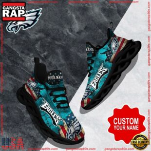 NFL Max Soul Shoes, Philadelphia Eagles Clunky Shoes Custom Gift Women And Men