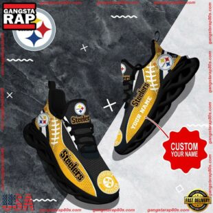 NFL Max Soul Shoes, Pittsburgh Steelers Shoes Custom Nfl Sport Loves