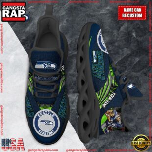 NFL Max Soul Shoes, Seattle Seahawks Clunky Shoes Custom For Fans