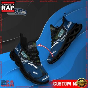 NFL Max Soul Shoes, Seattle Seahawks Clunky Shoes Custom Name