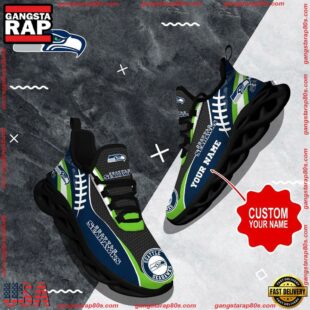 NFL Max Soul Shoes, Seattle Seahawks Shoes Custom Nfl Sport Loves