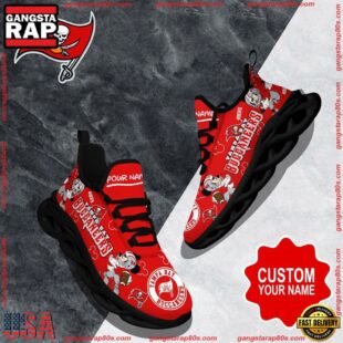 NFL Max Soul Shoes, Tampa Bay Buccaneers Clunky Shoes Custom Name For Fans Christmas