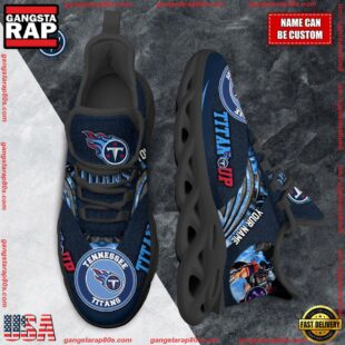 NFL Max Soul Shoes, Tennessee Titans Clunky Shoes Custom For Fans