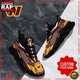 NFL Max Soul Shoes, Washington Commanders Clunky Shoes Custom Custom Name Football