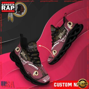 NFL Max Soul Shoes, Washington Redskins Clunky Shoes Custom Name