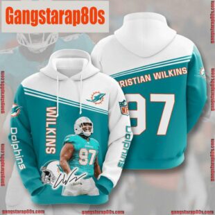 NFL Miami Dolphins All Over Print Unisex Hoodie Men Women