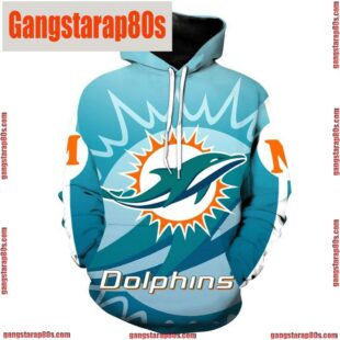 NFL Miami Dolphins Men and Women All Over Print Unisex Hoodie