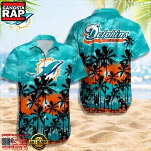 NFL Miami Dolphins Retro Aloha Shirts