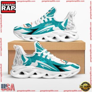 NFL Miami Dolphins Symbol Geometric Pattern Max Soul Shoes