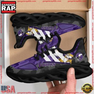 NFL Minnesota Vikings Military Camouflage M Soul Shoes