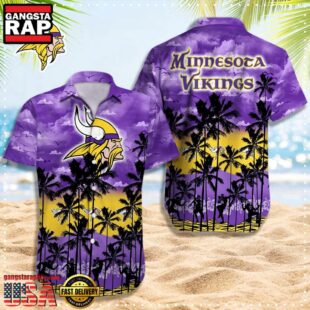 NFL Minnesota Vikings Retro Aloha Shirts