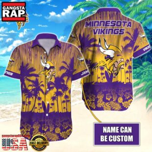 NFL Minnesota Vikings Vintage Style Custom Aloha Shirts