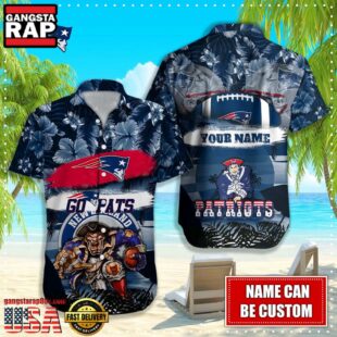 NFL New England Patriots Mascot Football Hawaiian Shirt