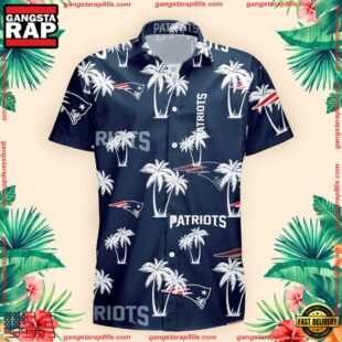 NFL New England Patriots Palm Tree Pattern Hawaii Shirt Gift For Fans