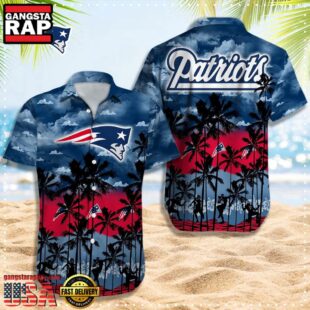 NFL New England Patriots Retro Aloha Shirts