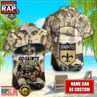 NFL New Orleans Saints Mascot Football Hawaiian Shirt