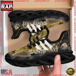 NFL New Orleans Saints Military Camouflage M Soul Shoes