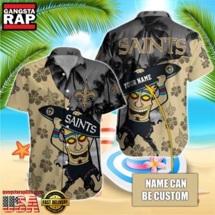 NFL New Orleans Saints Retro Custom Hawaiian Shirts