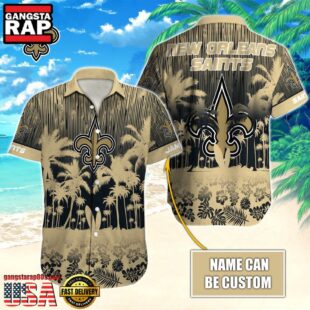 NFL New Orleans Saints Vintage Style Custom Aloha Shirts