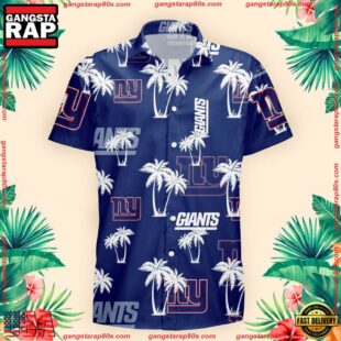 NFL New York Giants Palm Tree Pattern Hawaii Shirt Gift For Fans