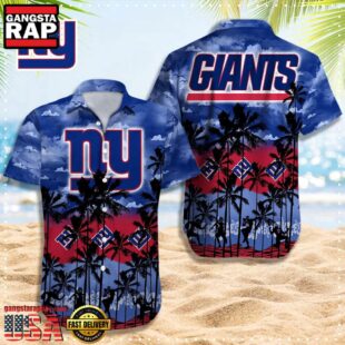 NFL New York Giants Retro Aloha Shirts