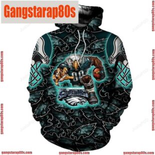 NFL Philadelphia Eagles All Over Print Graphic Men and Women All Over Print Unisex Hoodie