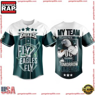 NFL Philadelphia Eagles My Team Philadelphia Forever Baseball Jersey