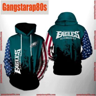 NFL Philadelphia Eagles Team US All Over Print Unisex Hoodie